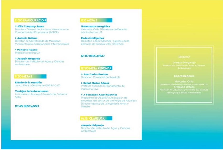 Jornada sobre Autoconsumo Energético