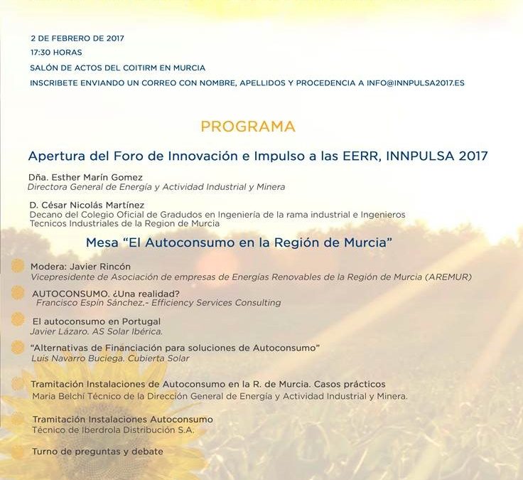 Jornada El Autoconsumo en la Región de Murcia