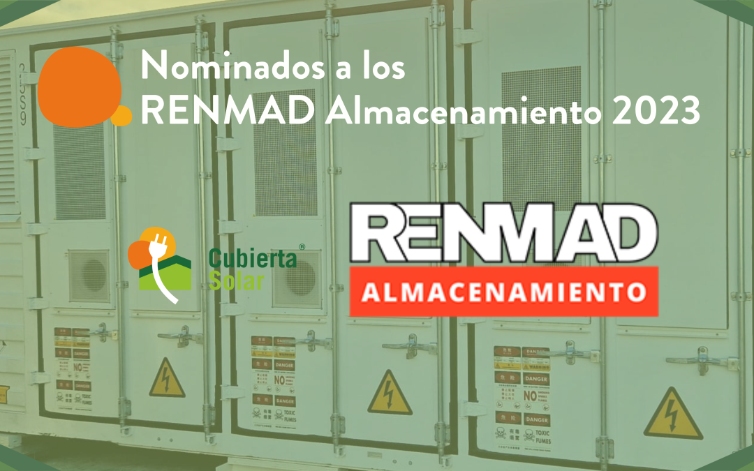 Cubierta Solar nominada a los Premios Renmad Almacenamiento 2023