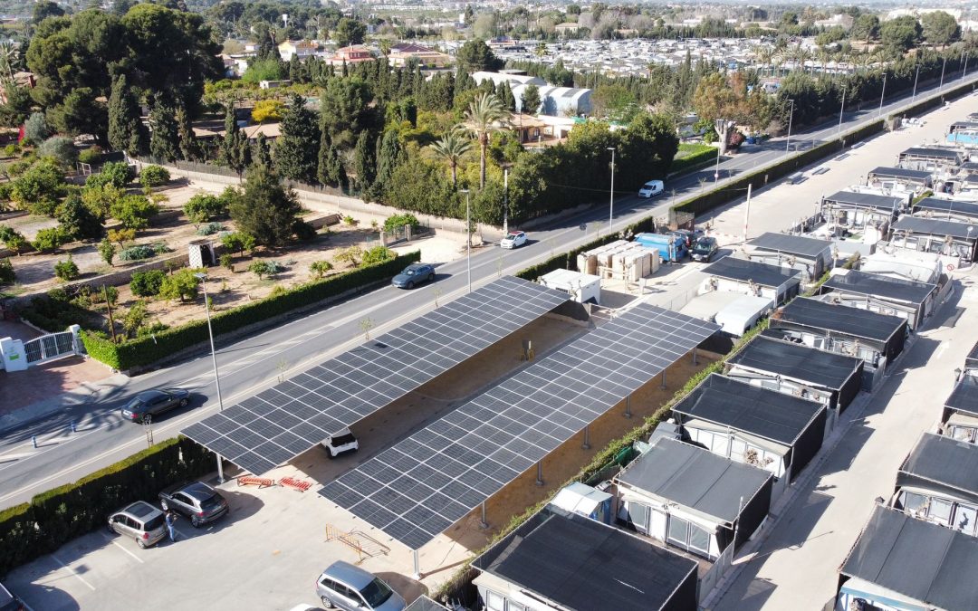 El Camping Villamar de Benidorm apuesta por las marquesinas fotovoltaicas en parkings